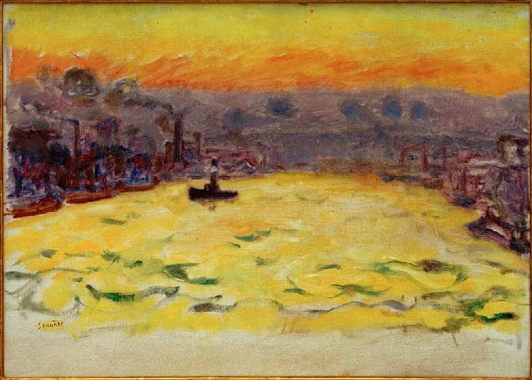 Le Port, soleil couchant a Pierre Bonnard