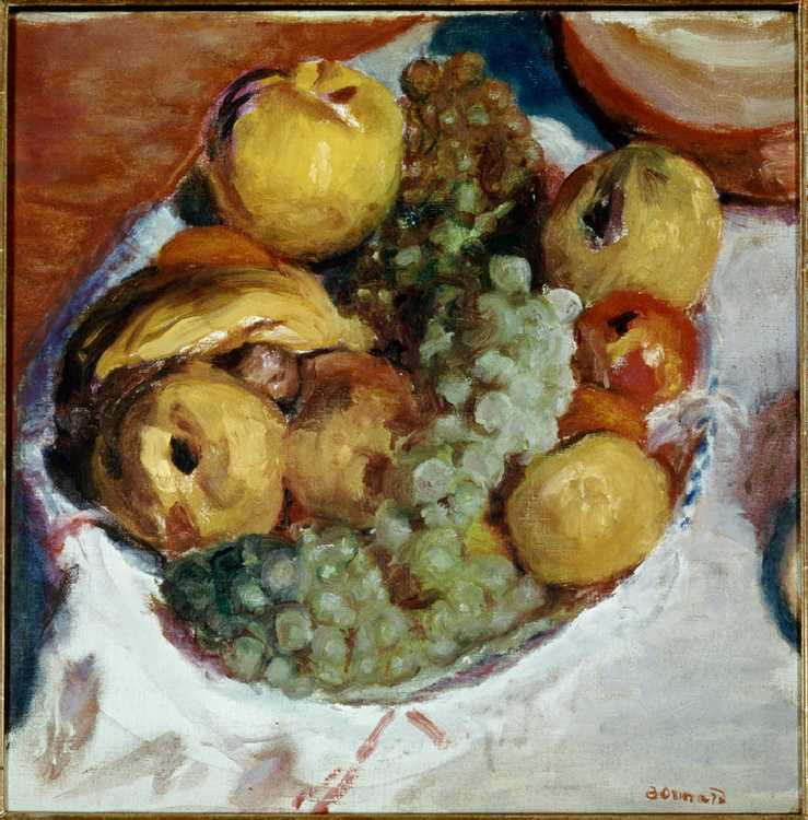 Nature morte, trois grappes de raisin a Pierre Bonnard