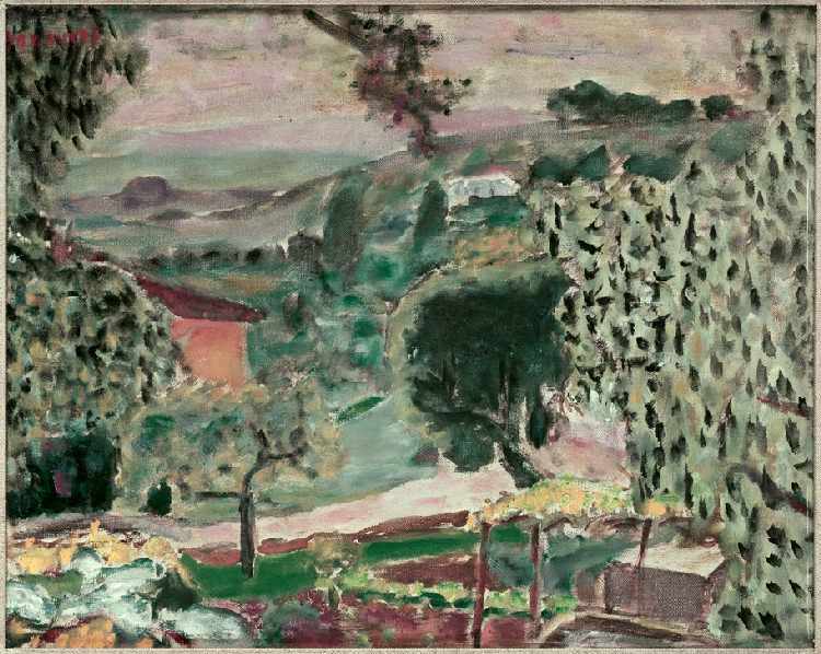 Paysage du Cannet a Pierre Bonnard