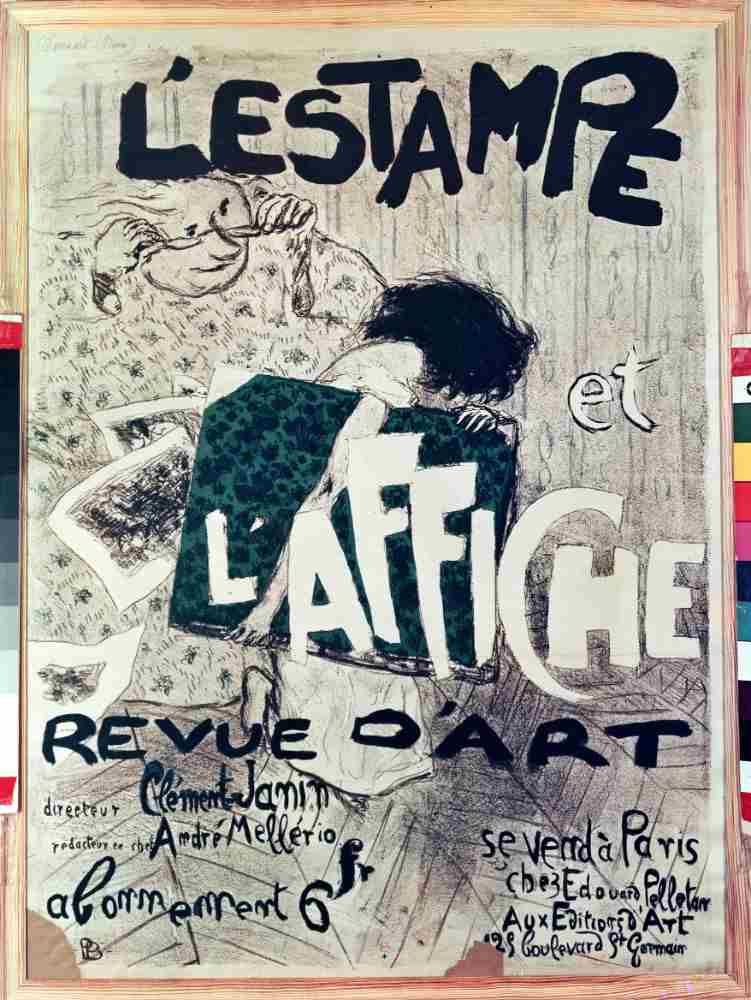 Poster advertising the LEstampe et lAffiche Revue dArt a Pierre Bonnard