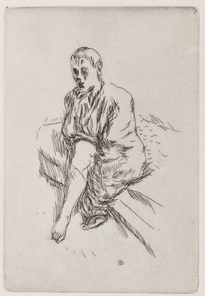 Seated figure a Pierre Bonnard