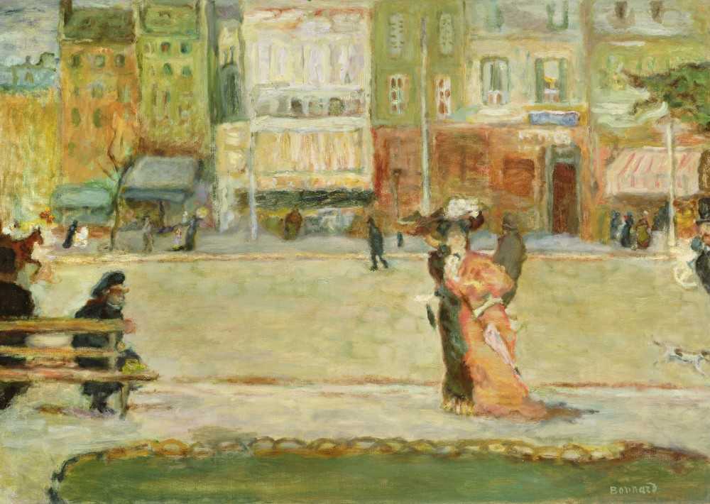 Street Scene, Avenue Clichy, Paris a Pierre Bonnard