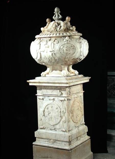Funerary urn containing the heart of Francois I (1494-1547) a Pierre Bontemps