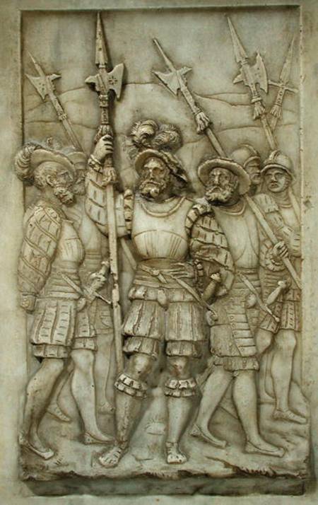 Halberdiers, detail from the Tomb of Francois I and Claude de France a Pierre Bontemps