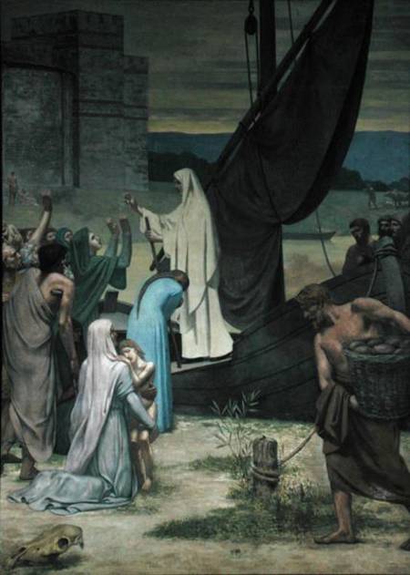 St. Genevieve Bringing Supplies to the City of Paris after the Siege a Pierre-Cécile Puvis de Chavannes