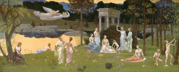 The Sacred Wood Cherished the Arts and the Muses (reduced version) 1884-89 a Pierre-Cécile Puvis de Chavannes