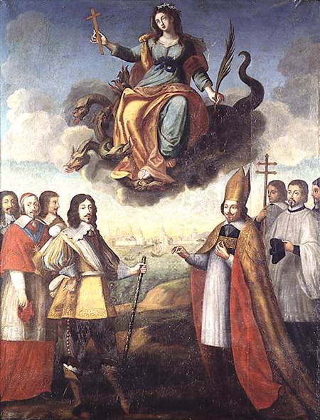 Entry of Louis XIII (1601-43) King of France and Navarre, into La Rochelle a Pierre Courtillon