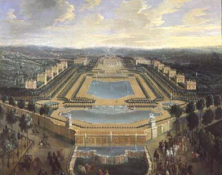 General view of the Chateau and the Pavilions at Marly a Pierre-Denis Martin