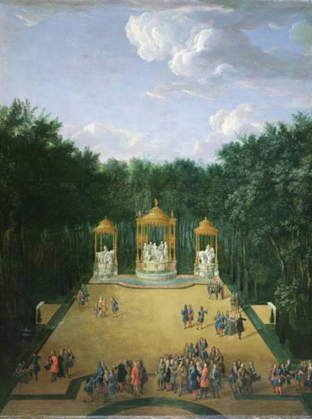 The Groves of the Baths of Apollo in the Gardens of Versailles a Pierre-Denis Martin
