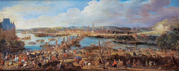 View of Rouen from Saint-Sever a Pierre-Denis Martin