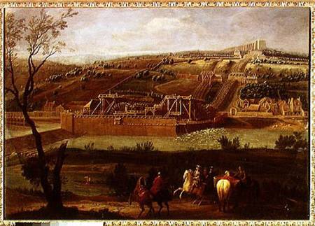 View of the Marly Machine and the Aqueduct at Louveciennes a Pierre-Denis Martin