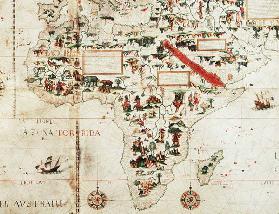 Add 24065: Detail of a map of the world showing Africa