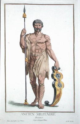 Dress of a Breton Warrior from 'Receuil des Estampes, Representant les Rangs et les Dignites, suivan a Pierre Duflos