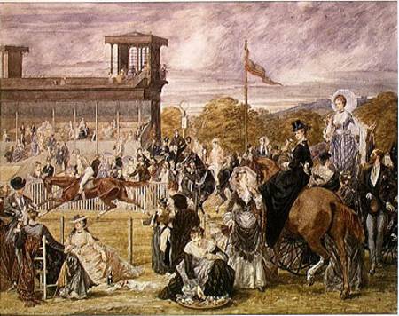 The Races at Longchamp in 1874 a Pierre Gavarni