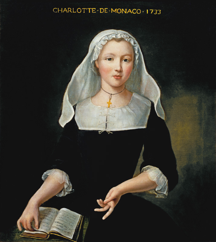 Portrait of Charlotte Grimaldi of Monaco a Pierre Gobert