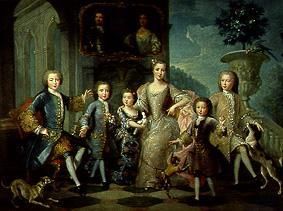 The family of the duke of Valentinois. a Pierre Gobert
