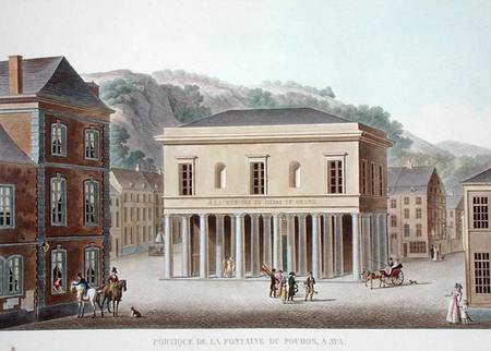 Portico of the Fountain of Pouhon at Spa, from 'Choix des Monuments, Edifices et Maisons les plus re a Pierre Jacques Goetghebuer