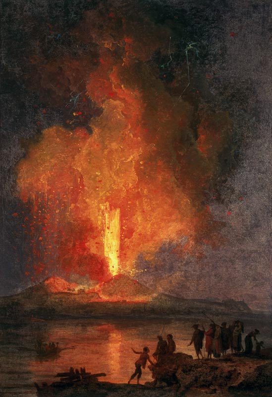 Mount Vesuvius Erupting a Pierre Jacques Volaire