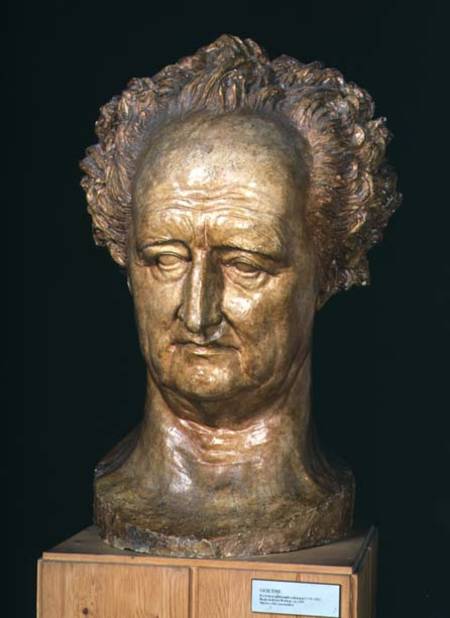 Bust of Johann Wolfgang von Goethe (1749-1832) a Pierre Jean David d'Angers