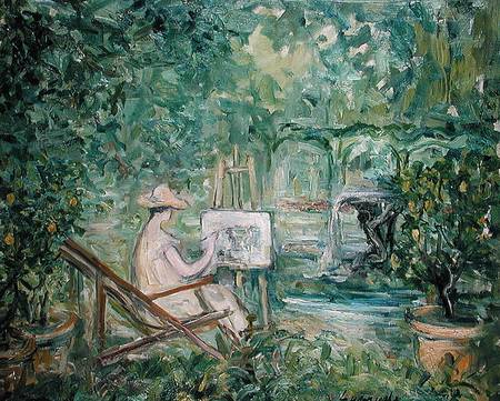 Woman Painting in a Landscape a Pierre Laprade