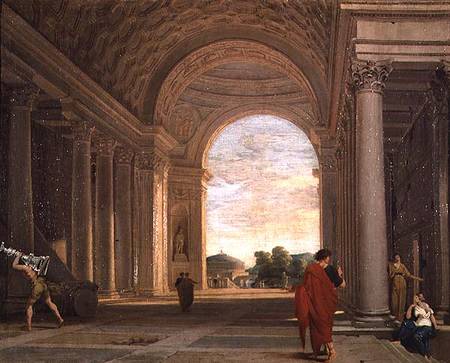 The Interior of a Church in Rome a Pierre Lemaire