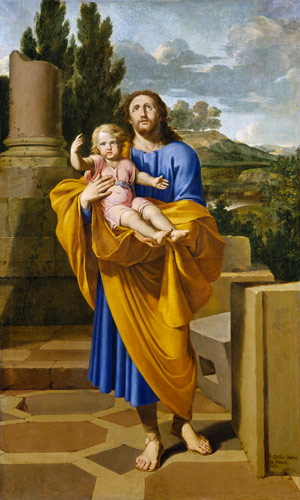 St. Joseph Carrying the Infant Jesus a Pierre Letellier