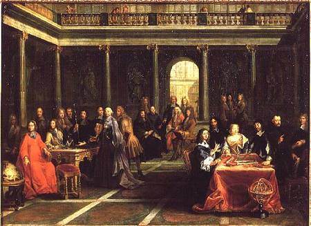 Queen Christina of Sweden (1626-89) and her Court a Pierre-Louis the Younger Dumesnil