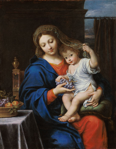 The Virgin of the Grapes, 1640-50 a Pierre Mignard