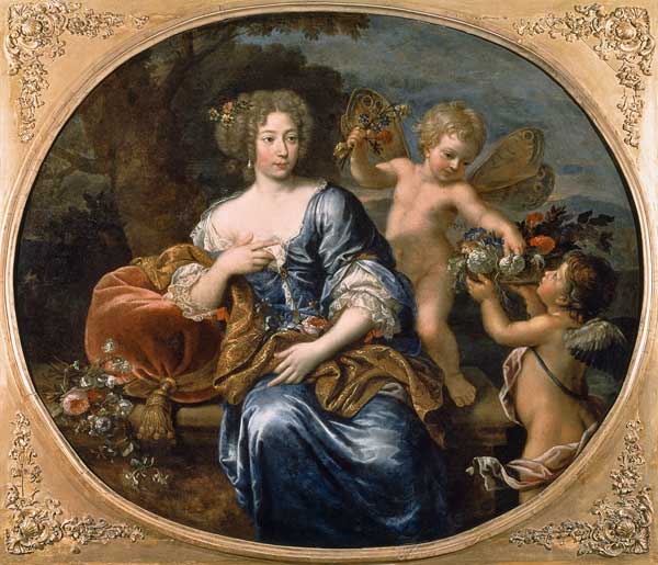 Portrait presumed to be Francoise-Athenais de Rochechouart de Mortemart (1640-1707) Marquise de Mont a Pierre Mignard