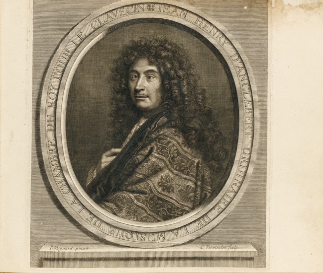 Portrait of the composer Jean-Henri d’Anglebert (1629-1691) a Pierre Mignard