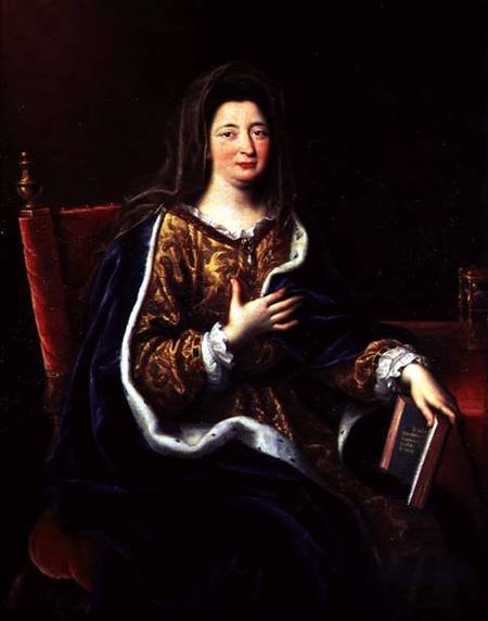 Portrait of Francoise d'Aubigne (1635-1719) the Marquise of Maintenon a Pierre Mignard