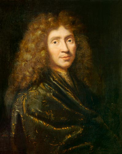 Portrait of Moliere (1622-73) a Pierre Mignard