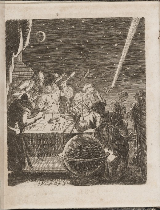 Observing the Heavens in the Age of Galileo (From: Von Bedeutung der Cometen) a Pierre Petit