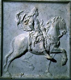 Louis XIV on Horseback, relief sculpture
