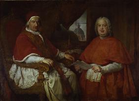 Benedict XIV & Cardinal Gonzaga / 1749