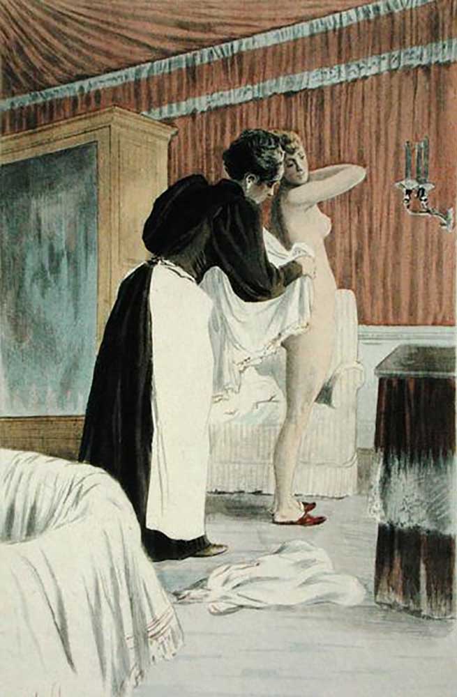 The Washing Tub, from La Femme a Paris by Octave Uzanne, engraved by F. Masse, 1894 a Pierre Vidal