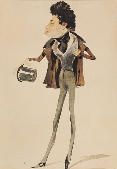 Caricature of Alexander Dumas Pere (1802-70) a Pierre Luc Charles Ciceri
