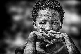 young bushmen woman