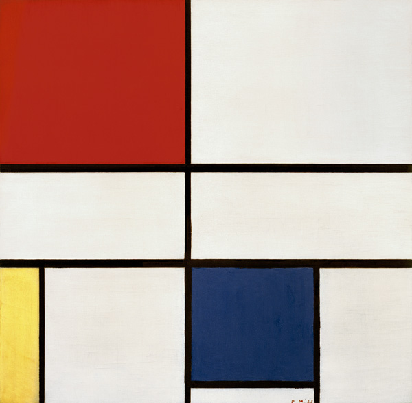 Komposition C, Komposition Nr. III, Komposition mit Rot, Gelb und Blau a Piet Mondrian