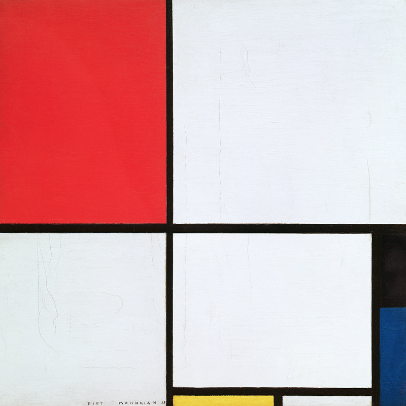 Composition in red, … a Piet Mondrian