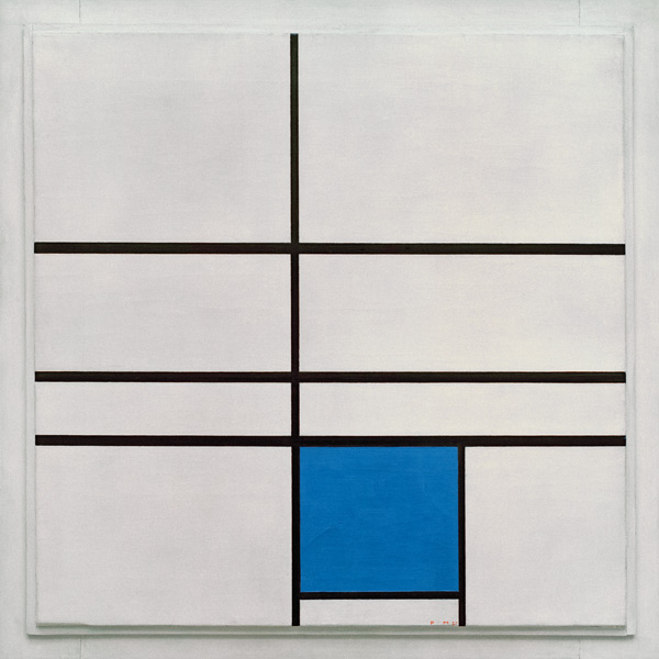 Composition with blue/ 1935 a Piet Mondrian