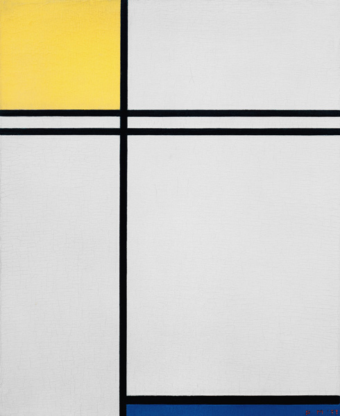 Composition yellow, blue../1933 a Piet Mondrian