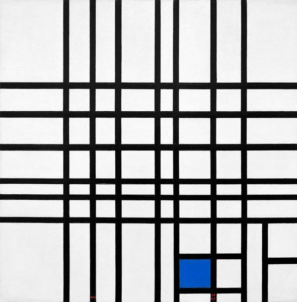 Composition Nr. 12; blue/1937-42 a Piet Mondrian