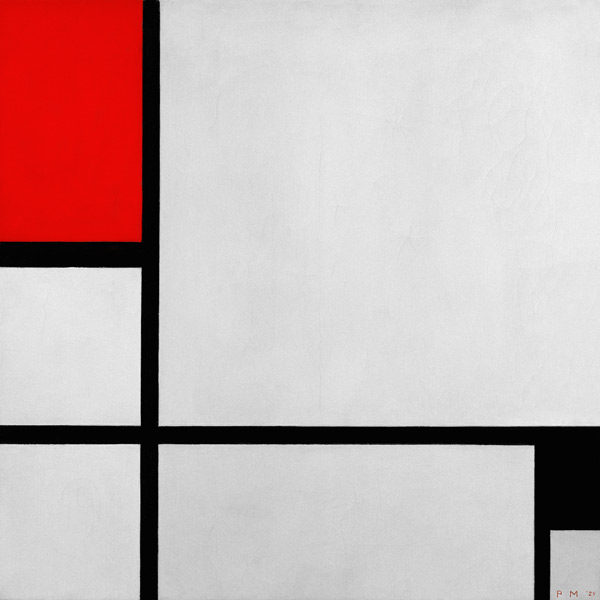 Composition Red And Black a Piet Mondrian