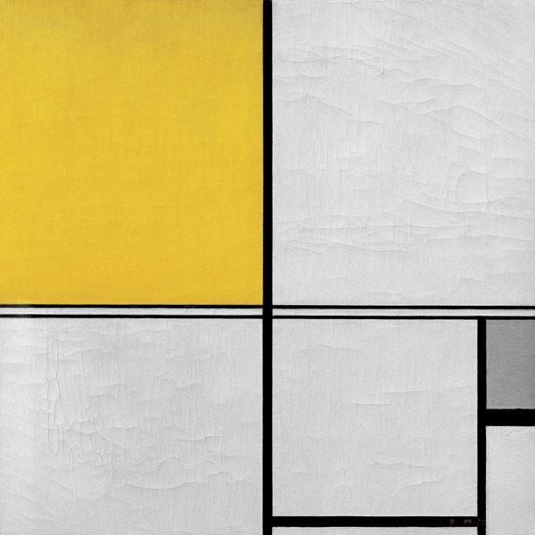 Composition With Double Line a Piet Mondrian