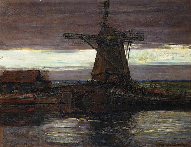 Die Mühle a Piet Mondrian