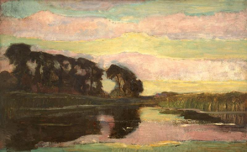 River landscape with…/c. 1907 a Piet Mondrian