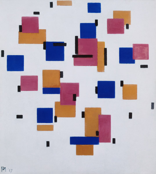 Composition in Col. B a Piet Mondrian
