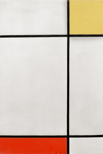 Composition with yellow… a Piet Mondrian