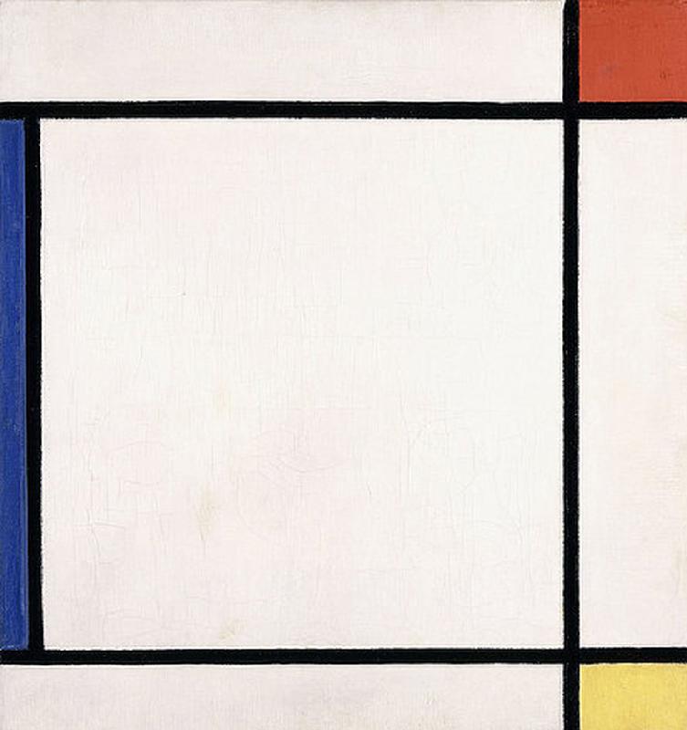 Komposition III mit Rot, Gelb und Blau a Piet Mondrian